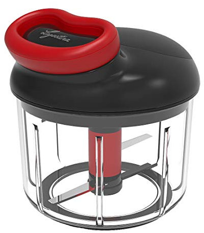 Lagostina Pronto in 5 Secondi Tritatutto manuale, 900 ml, Plastica e Acciaio, Multicolore