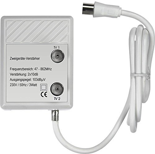 Renkforce Amplificatore TV via cavo 2 prese 20 dB