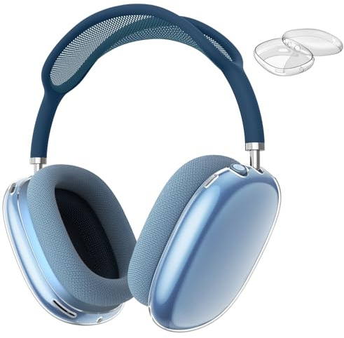 Fintie Hülle Kompatibel mit AirPods Max 2 (2026)/ AirPods Max 1 (2024/2020) Kabellose Kopfhörer, weiche TPU Klar Anti-Scratch Schutzhülle, Kristallklar
