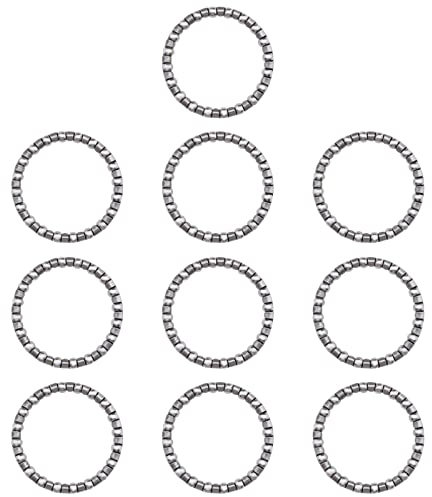 10PCS Bicycle Ball Bearing Cycling Headset Bearing with 20 Balls Steering Bearings for Mountain Bicycles Fixed Gear Bike Crank Bottom Bracket Replacement Parts