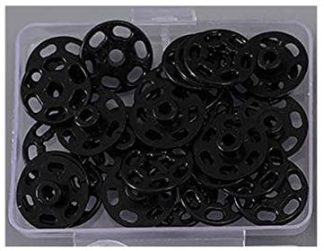 60 Paar Kunststoff-Druckknöpfe, klein, rund, Druckknopfverschluss, unsichtbare Schnalle für DIY, Nähen, Kleidung, Hemd, Lätzchen, Wickeltasche, 10 mm, (schwarz)
