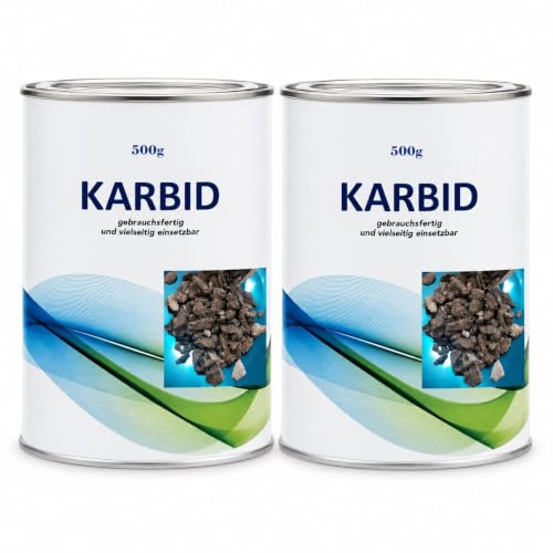 1,0 Kg (2x500gr) Karbid Feste Steine - 7-15mm Körnung