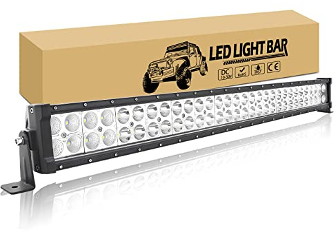 RIGIDON 32 Pouces 80 cm 180W Barre de Led 4x4, 6000K Feu antibrouillard | Droit, 12V 24V Longue Portee Barre Lumineuse, Rampe Eclairage Led étanche pour Offroad Véhicule Voiture Camion SUV ATV Bateau