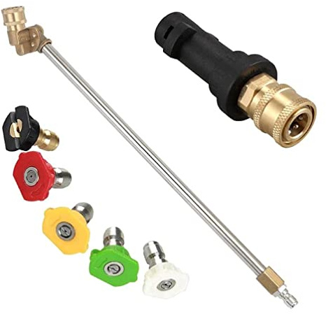 Hochdruckreinigungs Verlängerungsstangen Set Mit 5 Düsen Hochdruckreiniger Adapter Hochdruck Adapter