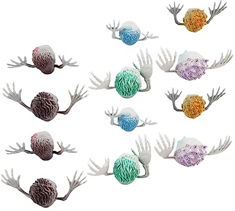 Toyvian 12stücke Totenkopf-fingerpuppen Für Kleinkinder Lernförderndes Spielzeug Mit Einzigartigen Charakteren Zur Entwicklung Der Feinmotorik Und Vorstellungskraft