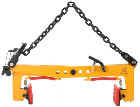 Bordsteinzange 350kg Versetzzange Hebeklemme Steingreifer Blockstufenzange Tragezange Steinheber Steinausheber Stahl Bordsteinträger Kettenklemme Zum Anheben Transport Verstellbare Öffnung 30-51cm