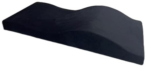 Geschwungenes Massageliege Kissen, Wimpern Polster, Ergonomisch, Hochwertiges Schaumstoff-Massageliegen-Kosmetikzubehör (Liege Nicht Im Lieferumfang Enthalten),Schwarz