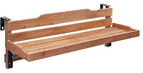 Balkongeländer Tisch, Klappbar Balkonhängetisch, Balkontisch Zum Einhängen, Balkontisch Klappbar Hängetisch, Balkon Hängetisch Klappbar, Balkontisch Zum Einhängen, Für Terrasse Garten(120x25CM/47.2x9.