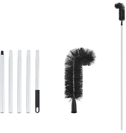 Gutter Cleaner Roof Gutter Cleaner Retractable Brush Tool For Gutter Curved Design Gutter Cleaning Tools For Dust Debris Leaves And Branches For Cleaning Gutter(168cm)