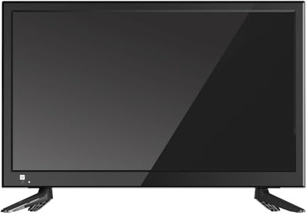 Desobry 22 Inch 1080P Mini TV with Built-in DVD Player, DVB-T2 Tuner, HDMI/USB/AV Input - 12V TV-DVD Combo for Motorhomes, Caravans, Kitchen and Bedroom