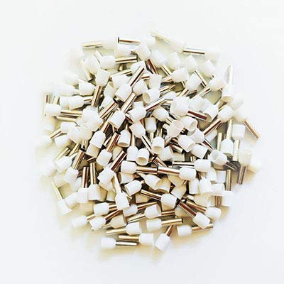 REIUAFWYGV E2518 Insulating Crimp Terminal Connector 50PCS/Bag Tube Insulated Cord end terminals 2.5mm2 Cable Connector Wire terminals(2)