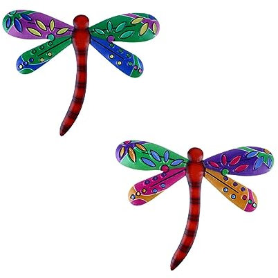 Cabilock Creative Dragonfly Wall Decor Lightweight Metal Hanging Art Versatile for Indoor and Outdoor Random Color