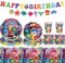 Set di stoviglie per feste, Inside Out decorazioni per interni ed esterni, Decorazione da Tavola per Compleanno di Bambini,feste di compleanno e tavolo