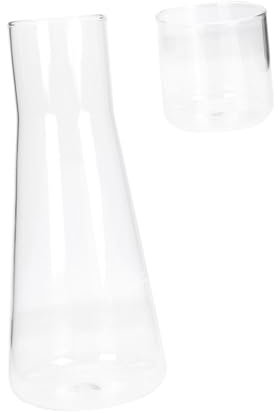 Mobestech Caraffa in Vetro Per Fredda Caraffa Multifunzione Da Accessorio Per Per Cene o Feste Picnic e Barbecue Realizzata in Semplice e Pratica