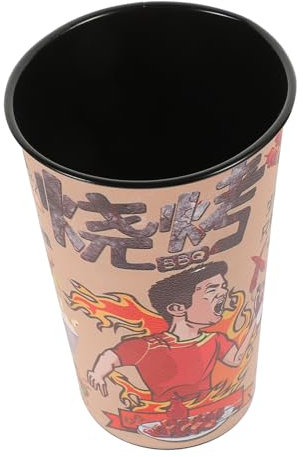 PAMINGONO Support De Brochettes Métal Seau Pour Baguettes Et Accessoires De Barbecue Pour Grillades Famille Ou Entre Amis