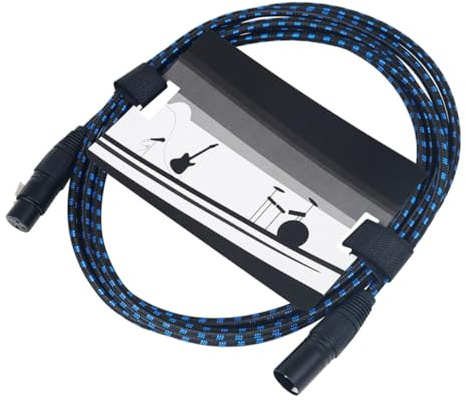 Toddmomy 3M Mikrofonkabel Xlr Stecker Buchse Geeignet für Gitarren Bass und Mikrofone Stabiler