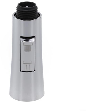 Pumixiy Estrarre il rubinetto della cucina doccetta di ricambio per risparmio idrico ugello spruzzatore ABS monofunzione doccia aeratore per lavello miscelatore G1/2 collegamento argento (argento)