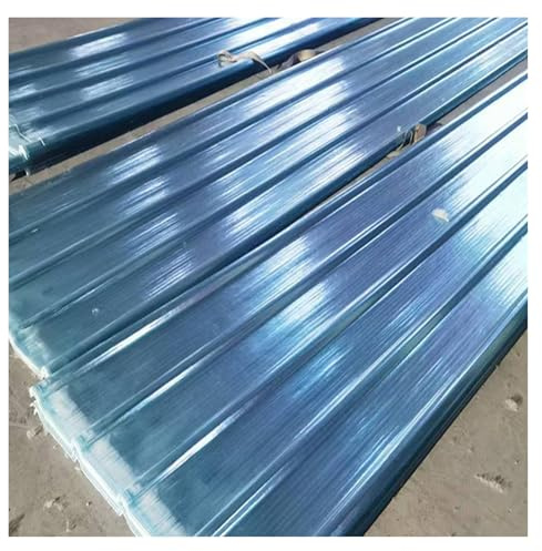 YWMEAC Polycarbonate Corrugated Roof Panels, Weather Resistant Sheets for Carports and Fences/Clear/0.9 * 1.4M/2.95 * 4.59Ft
