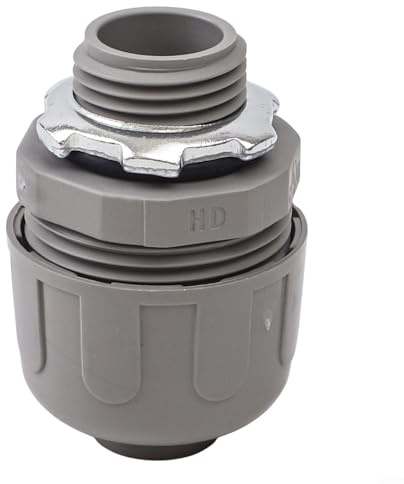 Raccordi per condotti elettrici in PVC a tenuta stagna NPT – Connettori dritti e a gomito impermeabili per cavi flessibili, 3/8 / 1/2 / 3(1/2)