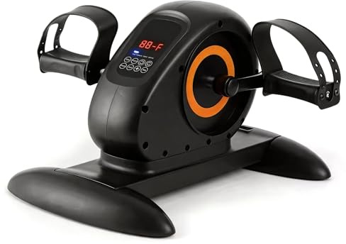 Pedaltrainer für Senioren, Beintrainer Mini Heimtrainer mit 20 Geschwindigkeiten 50W 220V Tastenverstellfeld Wendefahrrad Beintrainer im Sitzen Sportgeräte für Zuhause
