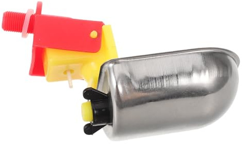 Alipis Abreuvoir Automatique INOX Poule et Canard Gobelet Eau Robuste et Hygiénique pour Poussins et Volailles Compact et Anti-Renversement Facile à Nettoyer et Eau