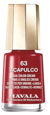 Mavala - Vernis à Ongles Mini Color - Application Précise et Aisée - Longue Tenue - Séchage Rapide - Brillance Durable - Formule Végane - Crème - 63 Acapulco