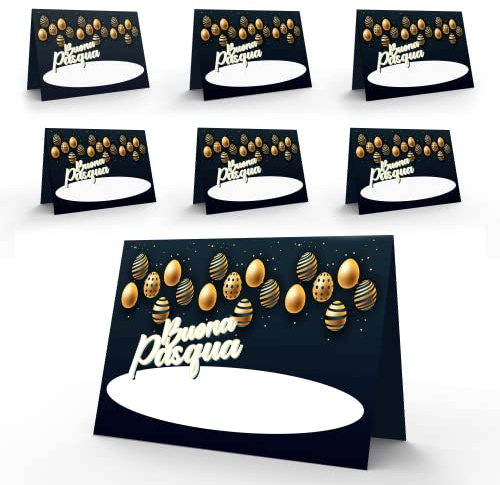 KAÏDENSÏ Segnaposto Pasquale Elegante Originale - 40 Segna Posto Pasqua per Tavolo Eleganti - Segnaposti Tavola Pasquali Originali – Segna Tavoli Decorazioni Pasqua