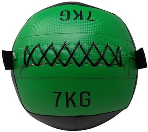 DONATIF Palla medica fitness 7 Kg wall ball Multifunzione, Palla medica 7 kg in Ecopelle, Gym ball palle mediche crossfit