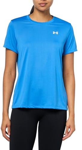 Under Armour Women's Tech Short Sleeve Crew, (402) Blue Atlantis / / White, Medium
