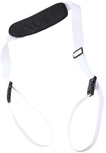 GORGECRAFT Beach Chair Carrying Strap White Folding Chair Backpack Anti-Slip Shoulder 100 to 189cm Adjustable Replacement Convenient Straps for Outdoor Picnics Beaches Camping Outdoor Fishing
