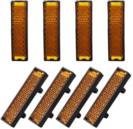 Fahrradpedalreflektor,Pedalreflektor für Fahrräder, Fahrradpedalreflektor, 8 Stück Pedalreflektoren, reflektierende Pedalblätter, reflektierendes Fahrradzubehör für das Sicherheitsnachtradfahren