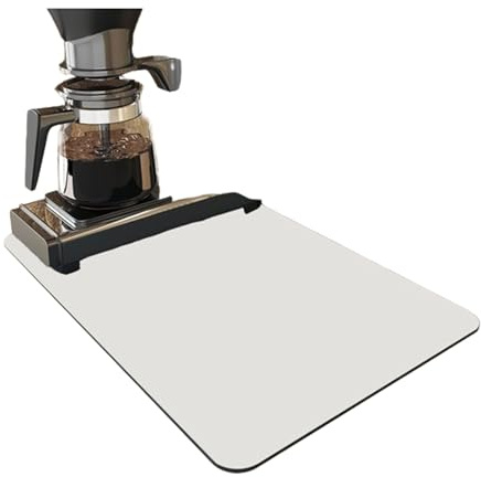 Nytt kök superabsorberande dräneringsmatta, vikbar diskmatta, dräneringsmatta for diskbänk, kaffebarmatta spillmatta, inga vattenmärken kaffematta /84(White,40x50cm)