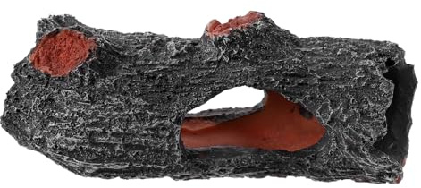 SOIMISS Souche Décorative Tronc d'arbre en Résine, Cachette Aquarium et Terrarium, Taille 12, Décoration Naturelle pour Reptiles et Poissons, Habitat Créatif pour Bureau et Aquarium