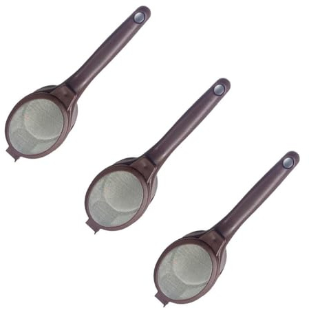 3 PCS Coffee Strainer and Tea Strainer, Fine Mesh Filter Spoon for Coffee and Loose Tea, Long Handle Design, Ideal for Home, Office, Travel and Camping ﻿