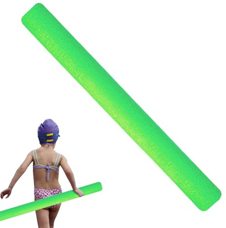 Tubo in schiuma per spaghetti da piscina, galleggiante in schiuma, 59 pollici, asta in schiuma colorata brillante per piscine, spaghetti in schiuma leggera, spaghetti da nuoto in schiuma cava