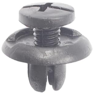 GVGMTAEAVZ 50 pezzi di rivetti in plastica for auto da 8 mm, clip fissaggio a pressione, neri, for paraurti, portiere, pannelli rivestimento Elementi di fissaggio per autoveicoli
