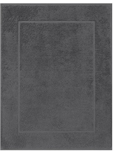 Betz Badvorleger Premium 50x70 cm 1er Set – Badematte aus 100% Baumwolle, ca. 650 g/m², Oeko-TEX® Standard 100, saugstark & weich Farbe anthrazit