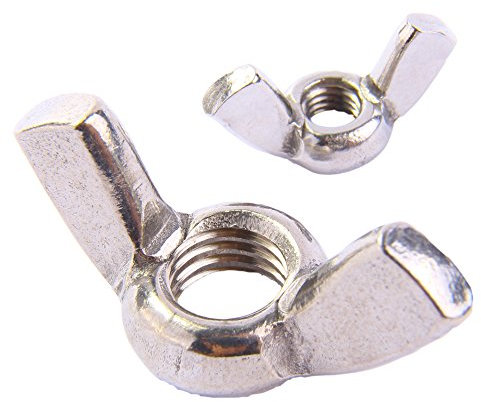 Flügelmuttern M8 DIN 315 amerik. Form, Edelstahl A2 (5 Stück) - V2A