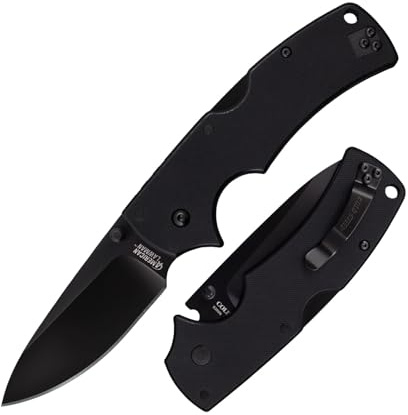 COLD STEEL American Lawman 3.5 S35VN Razor-Sharp Blade 4.625 G-10 Handle Tactical Folding Knife with Tri-Ad Lock, Ambidextrous Pocket/Belt Clip