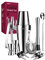Cocktail Shaker, Cocktail Set Geschenk, Premium Boston Shaker 800ML600ML Geschenkset, Cocktailshaker Bar Zubehör Set, Cocktail Shaker Edelstahl, Shaker für Cocktails Mixer löffel 12 Teiliges Barkeeper