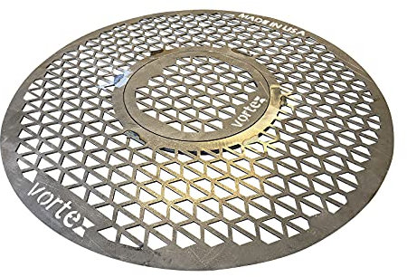 VORTEX (IN) DIRECT HEAT® GRILL GRATE REPLACEMENT FOR 22 KETTLE, UDS OR KAMADO STYLE CHARCOAL BBQS WITH REMOVABLE SEARING GRATE - 22 IN