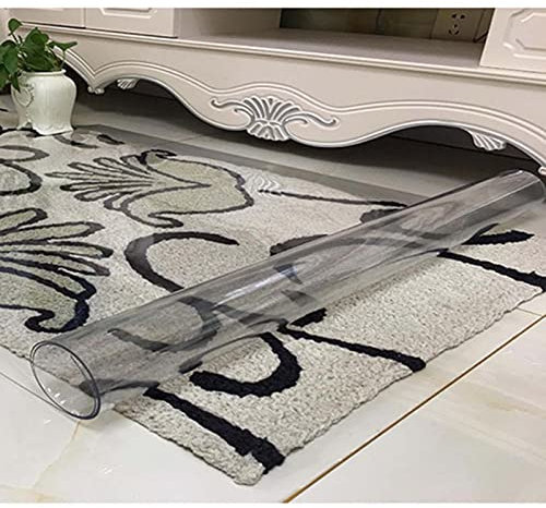 DLLY Durchsichtige Stuhlmatte Für Teppichboden, Büro Schreibtischstuhl Unterlage, Transparente PVC-bodenschutzmatte, rutschfeste Teppichschutzmatte (rechteckig, 90x120/100x150cm),140x150cm/55 * 59in