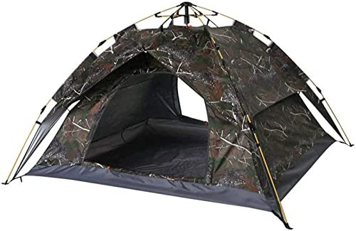 Zeltplanen Zelt für 3-4 Personen, wasserdichtes Camping-Tarn-Campingzelt, Doppellagiges Strandzelt, schnell zu öffnende Version mit hydraulischer Rahmenstange Geräumig