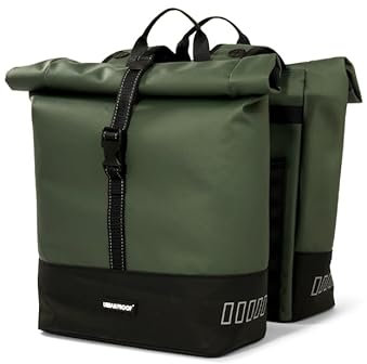 Urban Proof - Double Rolltop Bike Bag 38L- Green