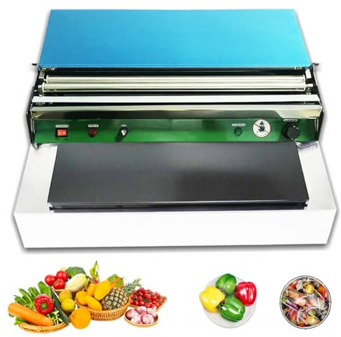 XLTEAM Film Wrapping Machine, Manual Cling Film Packaging Machine, Cling Film Dispenser Tool for 45cm and Below, for Food Meat Fruit Tray Package In Restaurants, Supermarkets, Fruit Shops