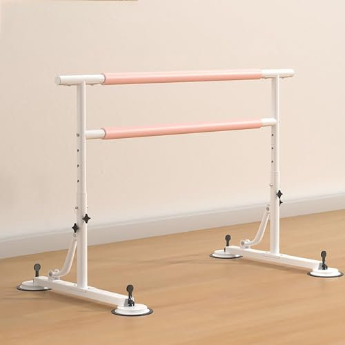 zxhrybh Ballett Zubehör aus Doppellagigem Stahl, Höhenverstellbar, Mobile Stange für Stretch, Pilates, Doppel-Ballett Stange für Kinder Und Erwachsene (Size : 78.7in/200cm)