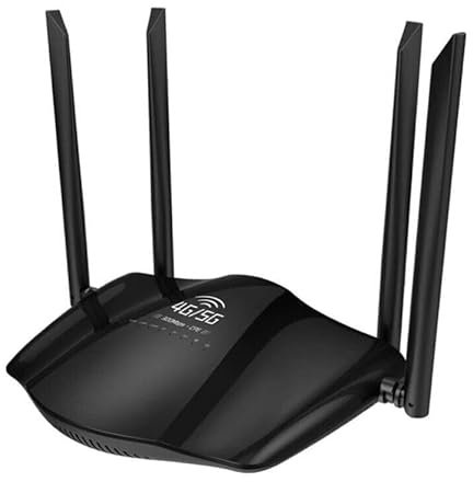 DISCORAMA® - MODEM ROUTER WIFI WIRELESS 4G LTE 5G 2.4GHZ 300MBPS, ROUTER WI-FI 4 ANTENNE CON 1 SLOT SIM LAN