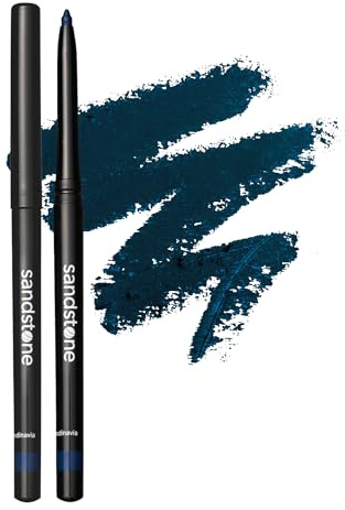 Sandstone Scandinavia Hypoallergener Augenstift (Blau) | Wasserfest, Vegan und Tierversuchsfrei | Eyeliner für empfindliche Augen