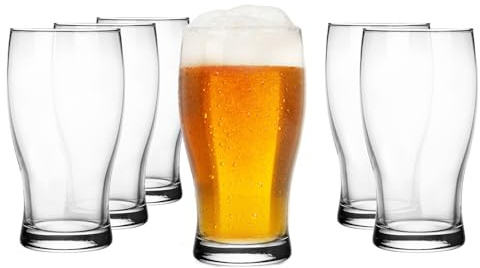 Glasmark KROSNO 1992 A Biere 500 ml Robuste Lavable Au Lave Vaisselle Brillant Transparent