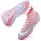 VTASQ Scarpe da Calcio Uomo All'aperto Sportivo Erba Tacchetti Teenager Adulto Training Alte Scarpe da Calcetto Spike Professionale Scarpe da Allenamento Unisex Rosa 44 EU